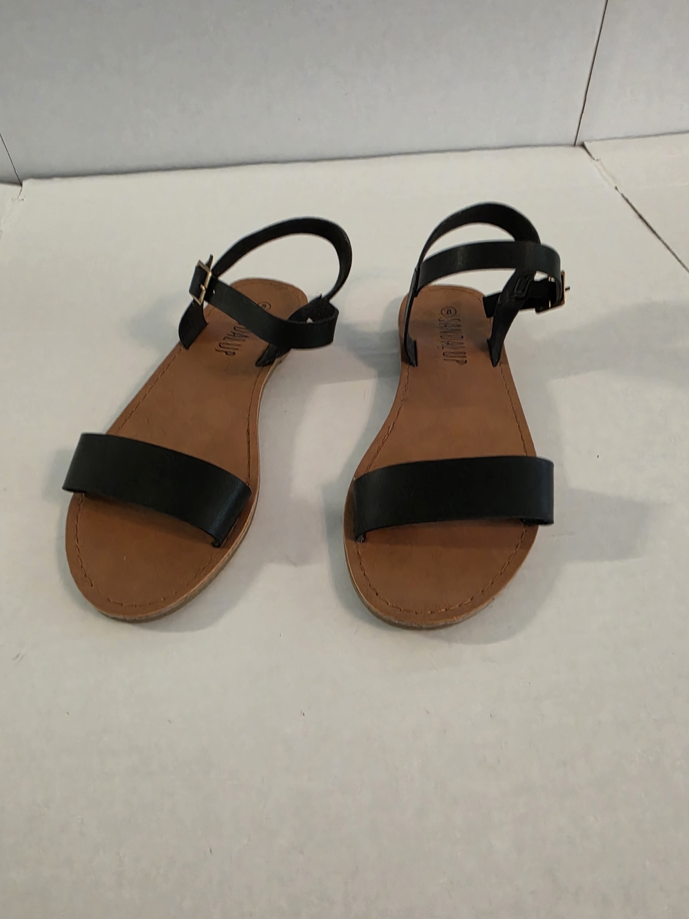 Classic Black Ankle-Strap Women's Sandals